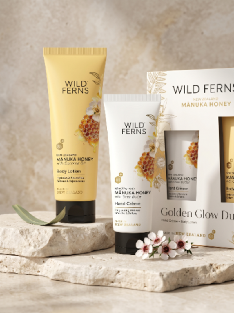 Wild Ferns Manuka Honey Gift Box Golden Glow image 0
